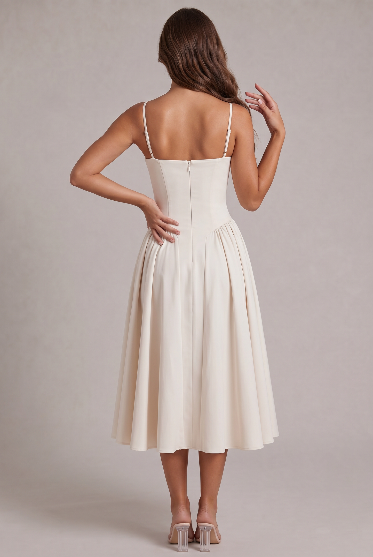 Amaya Elegante Vestito Midi