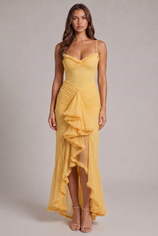 Abito Maxi Seraphina con Volant