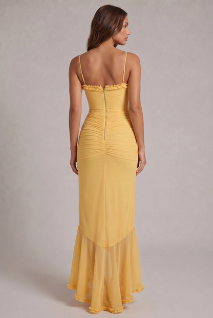 Abito Maxi Seraphina con Volant