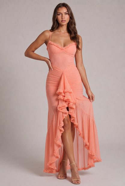 Abito Maxi Seraphina con Volant