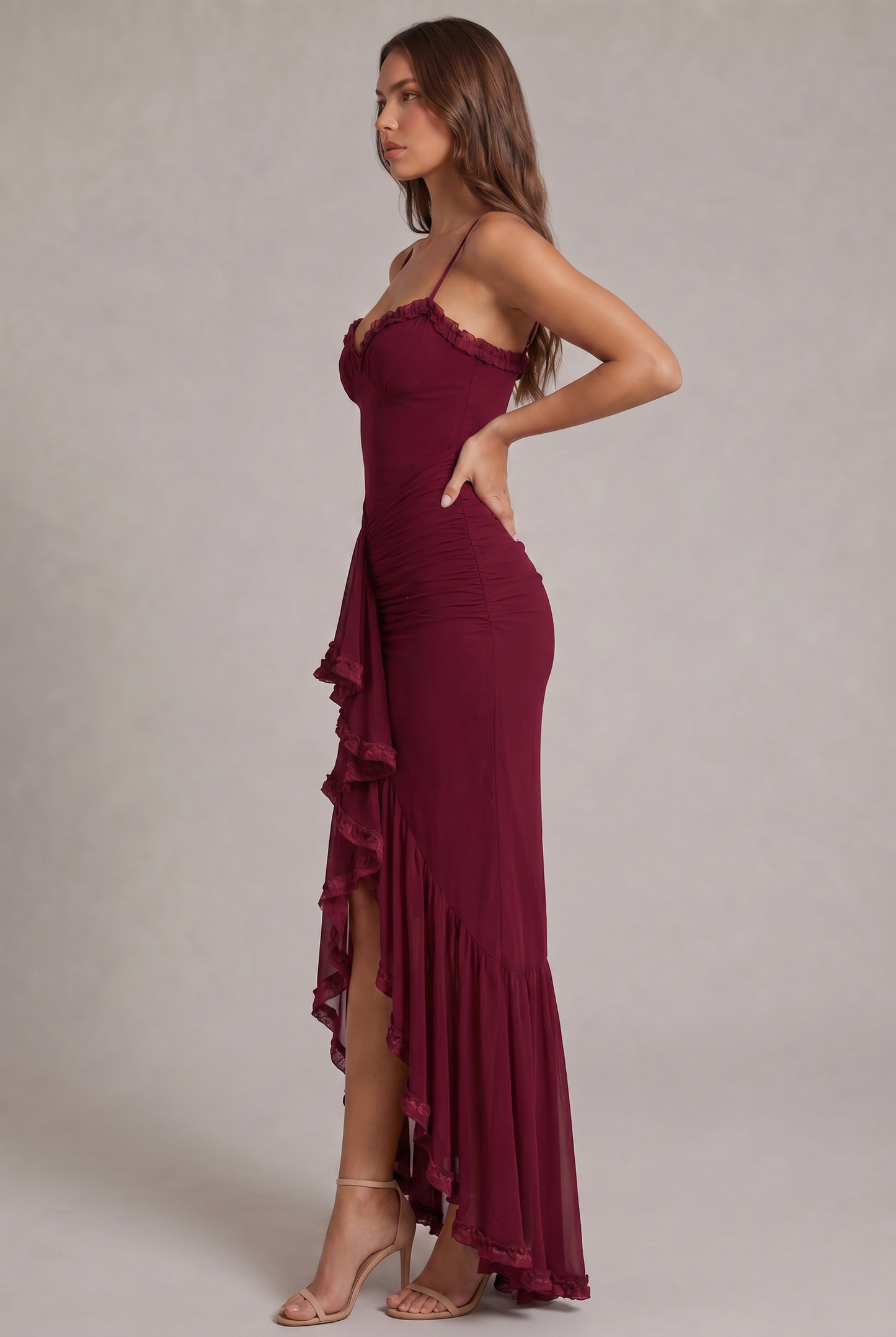 Abito Maxi Seraphina con Volant