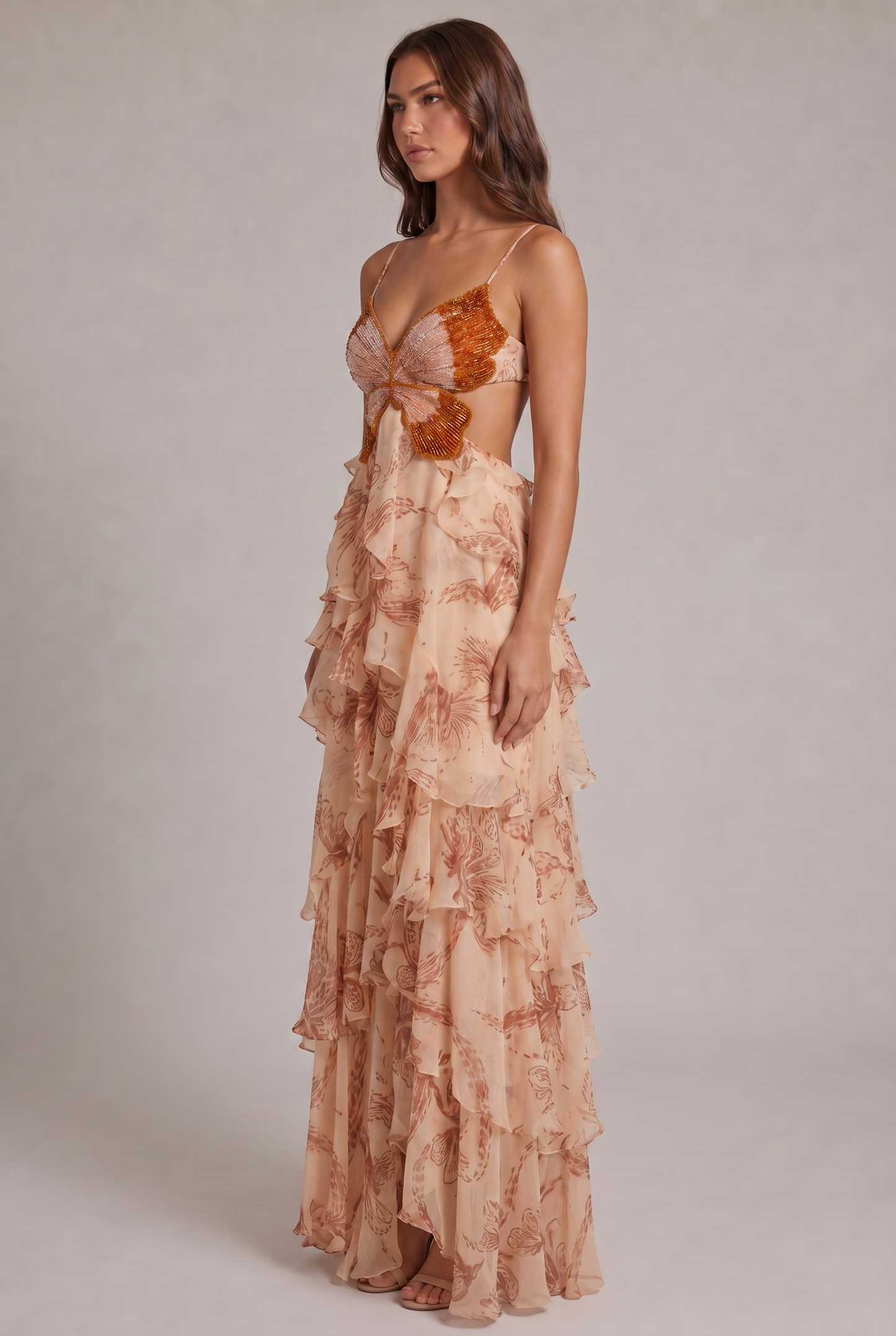 Abito Maxi Marielle Butterfly
