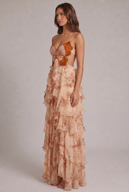 Abito Maxi Marielle Butterfly