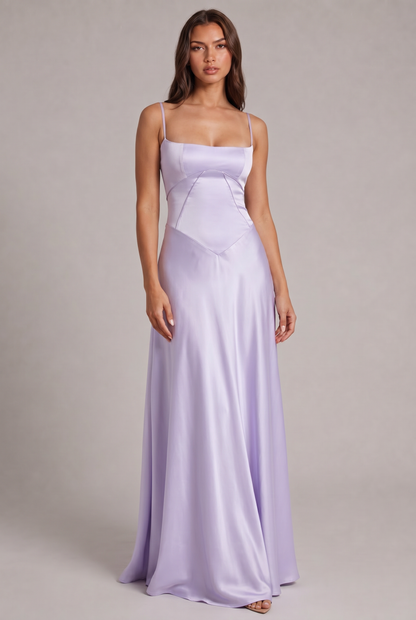 Lunaria Satiné Abito Maxi