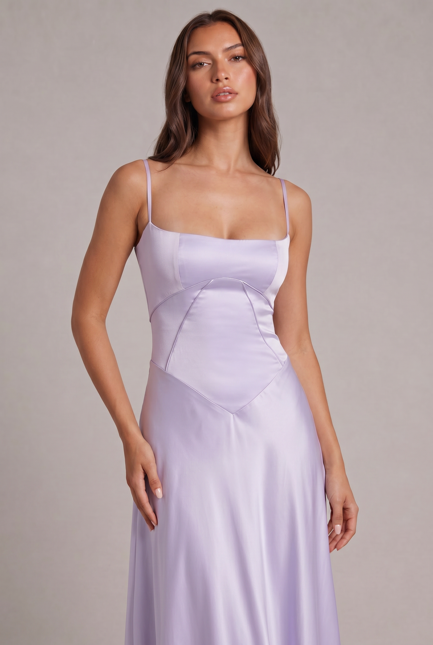 Lunaria Satiné Abito Maxi