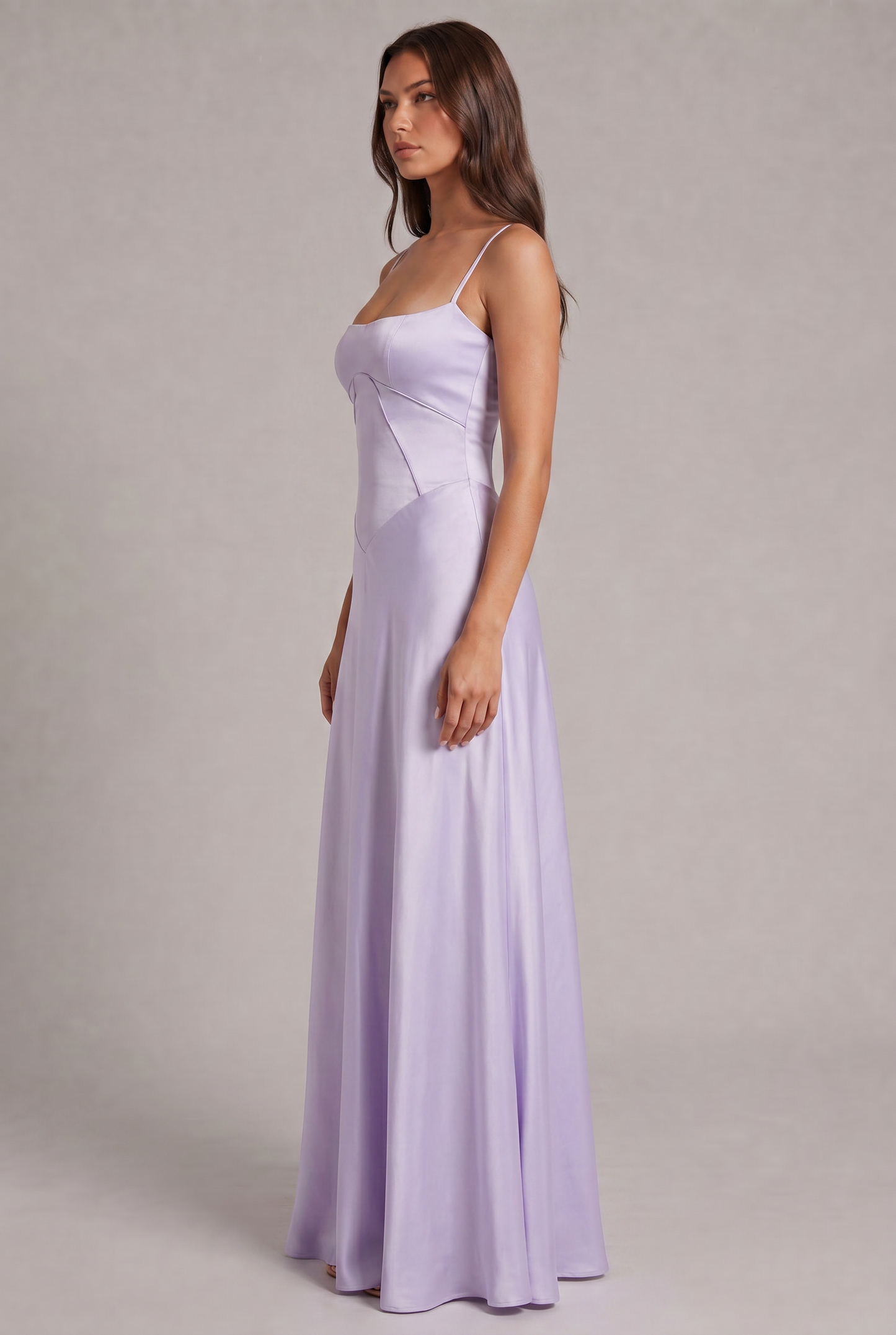 Lunaria Satiné Abito Maxi