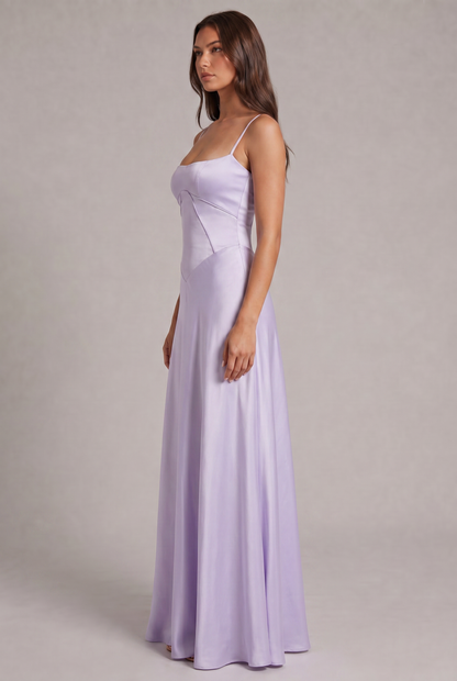Lunaria Satiné Abito Maxi