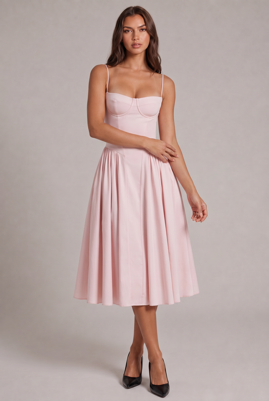 Amaya Elegante Vestito Midi