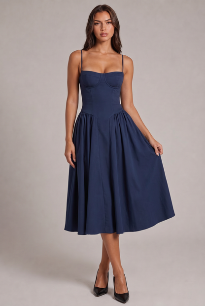 Amaya Elegante Vestito Midi