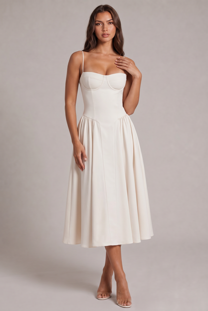 Amaya Elegante Vestito Midi