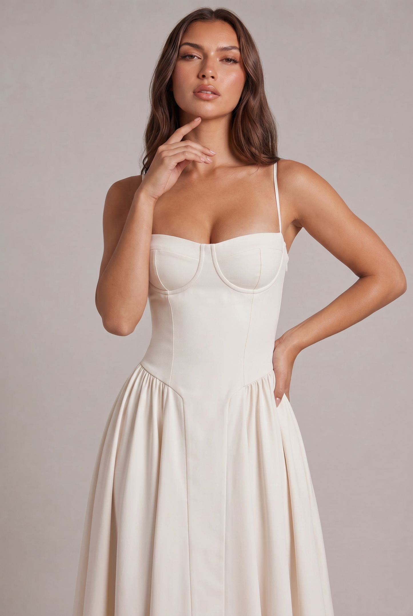Amaya Elegante Vestito Midi