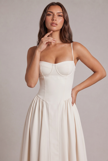 Amaya Elegante Vestito Midi