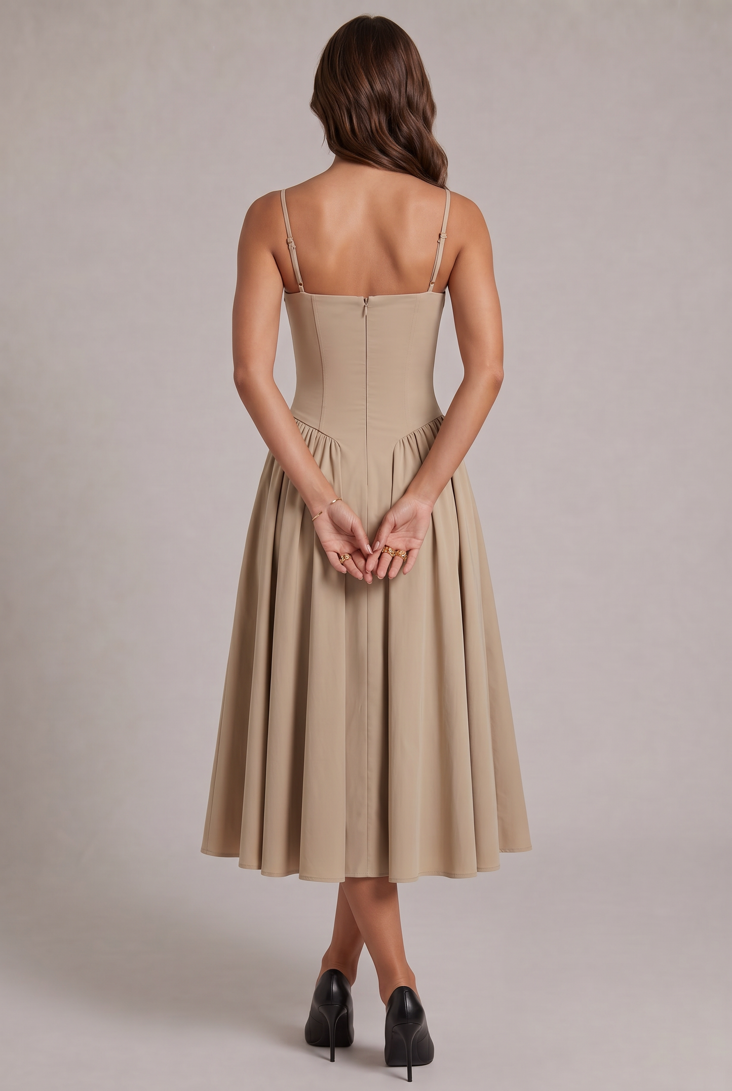 Amaya Elegante Vestito Midi