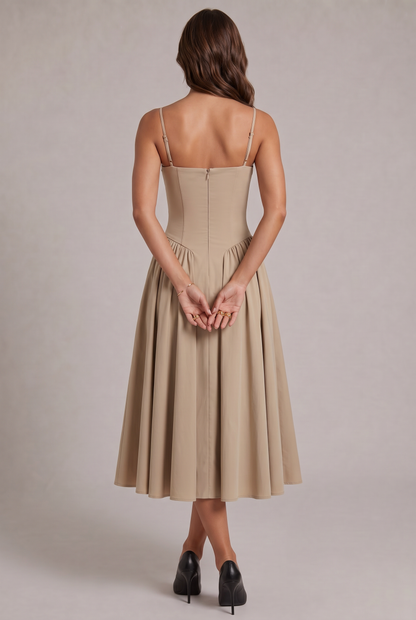 Amaya Elegante Vestito Midi