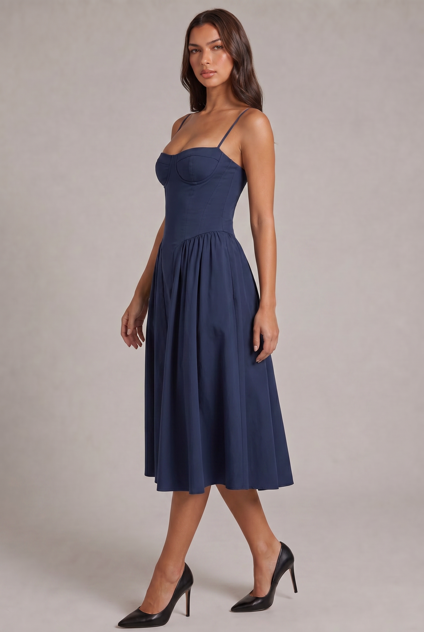 Amaya Elegante Vestito Midi