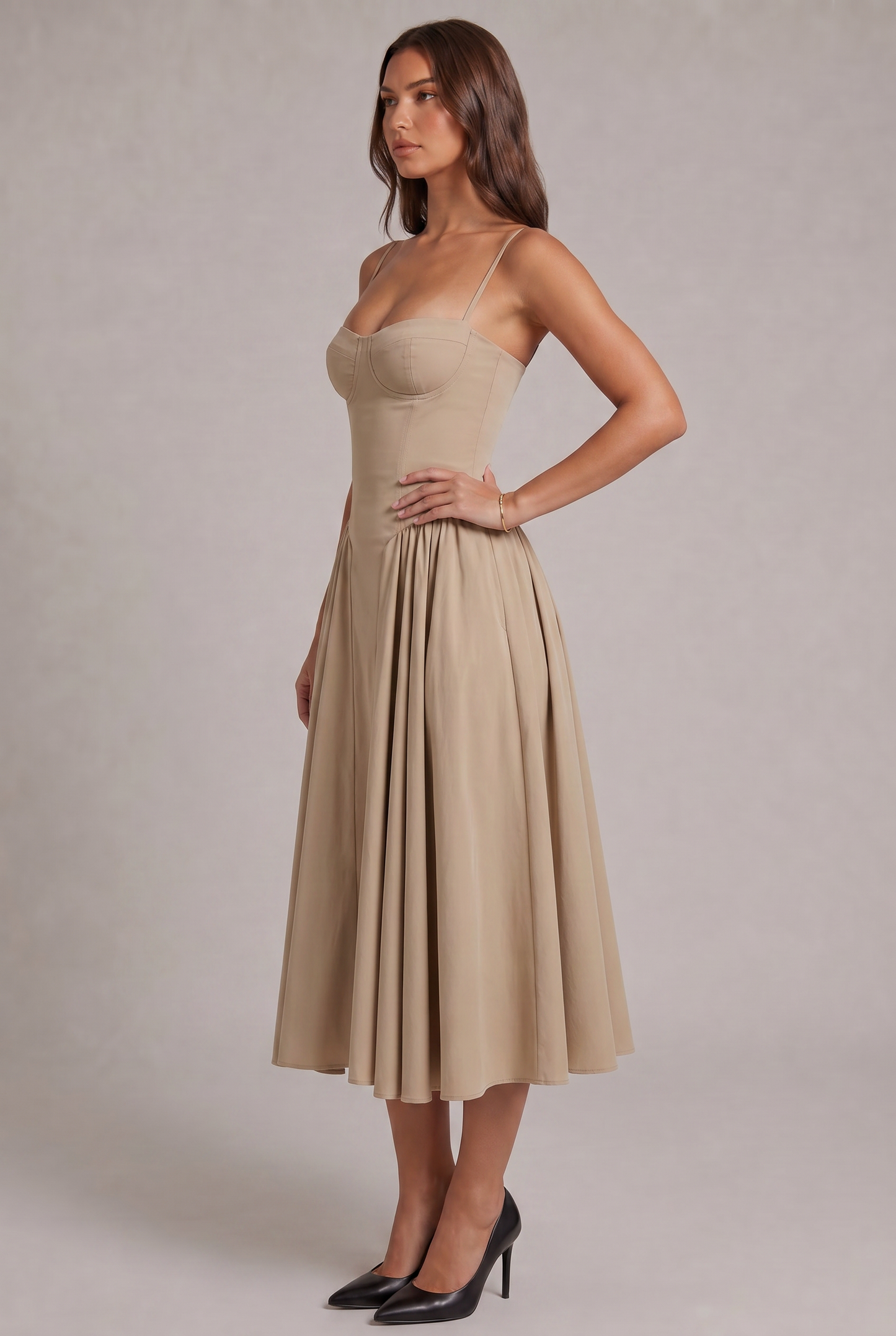 Amaya Elegante Vestito Midi
