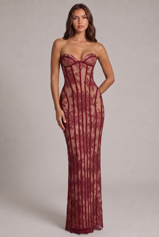 Abito Lucette Lace Maxi